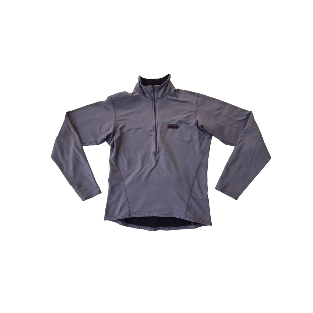 Patagonia Women's 1/4 Zip Cycling Top Purple Gray Size M Made in USA 2878